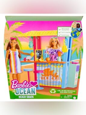 NIB Barbie Loves The Ocean Beach Shack Playset
